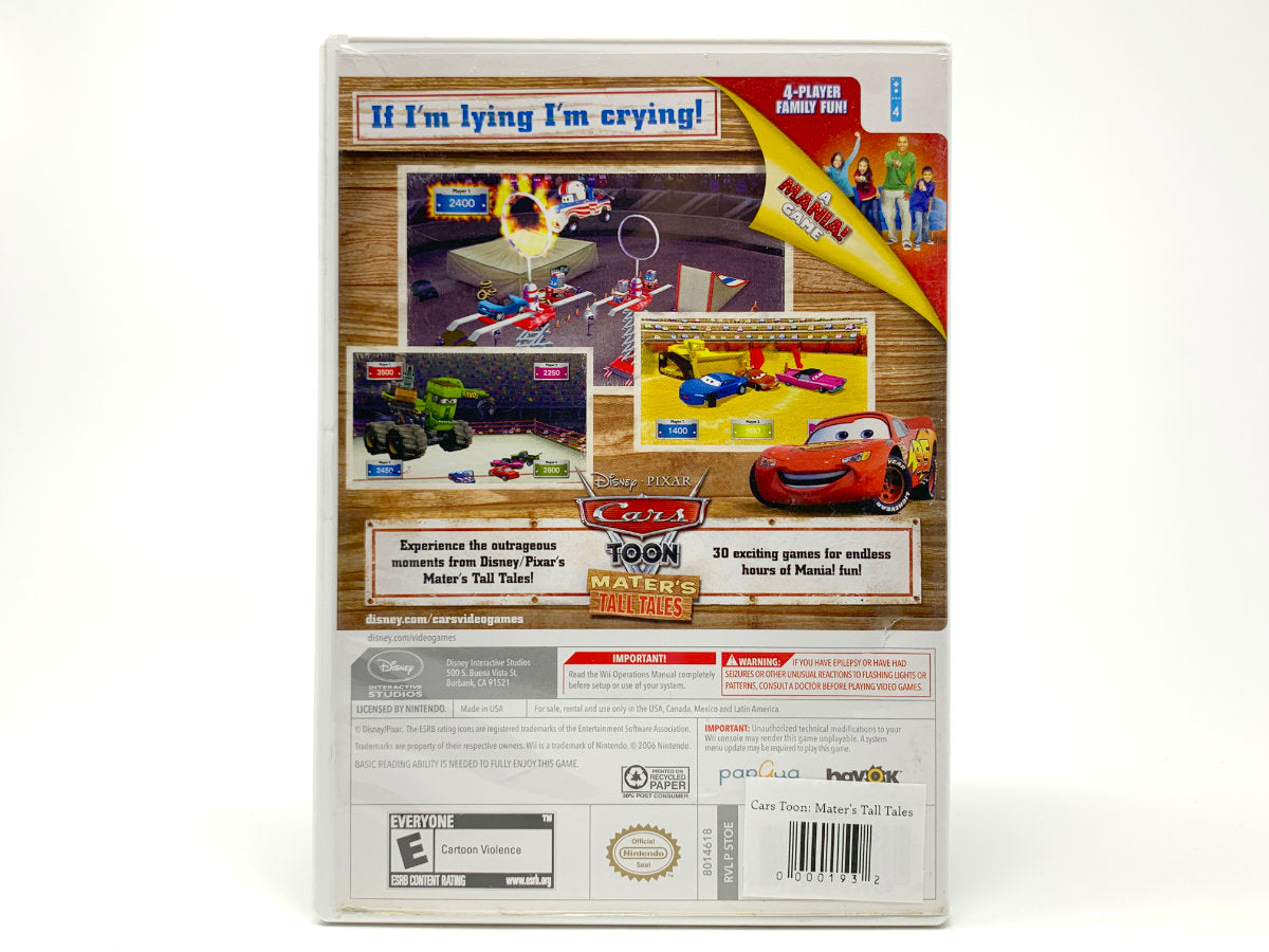 Cars Toon: Mater's Tall Tales • Nintendo Wii