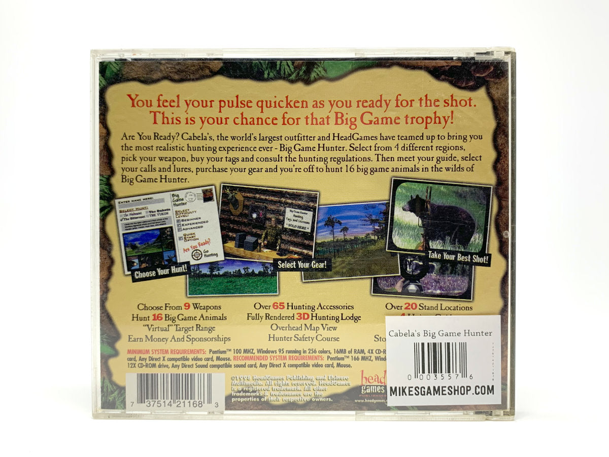 Cabela's Big Game Hunter • PC (Windows)