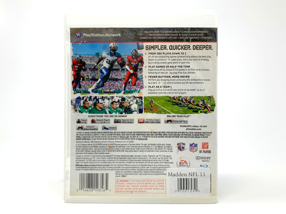 Madden NFL 11 • Playstation 3