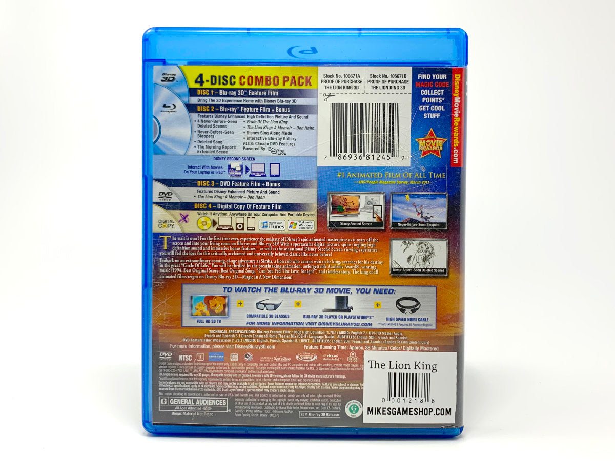 The Lion King – Diamond Edition *3D* • Blu-ray & DVD