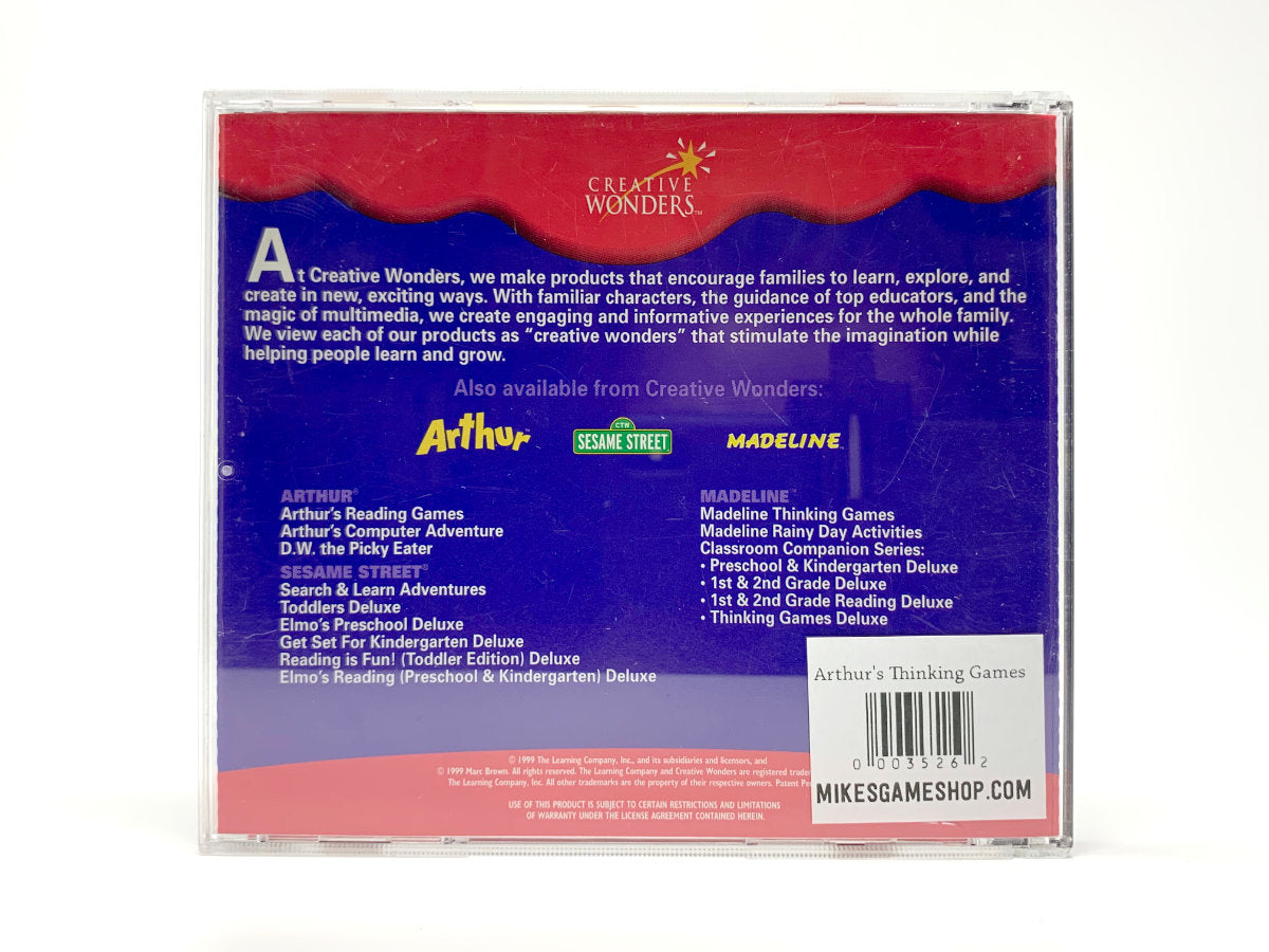 Arthur's Thinking Games • PC (Windows)