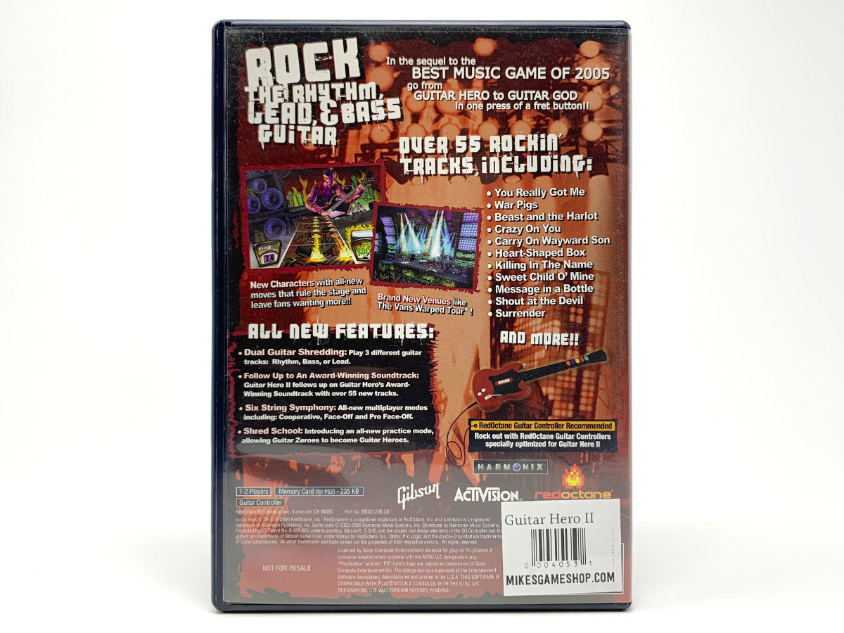 Guitar Hero II • Playstation 2