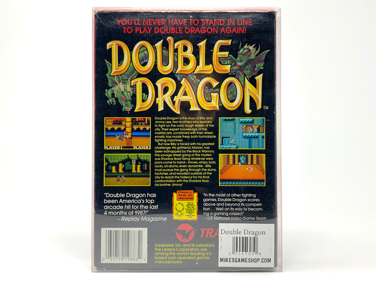 Double Dragon – (3-Screw) *w/ Original Box* • Regular Nintendo (NES)