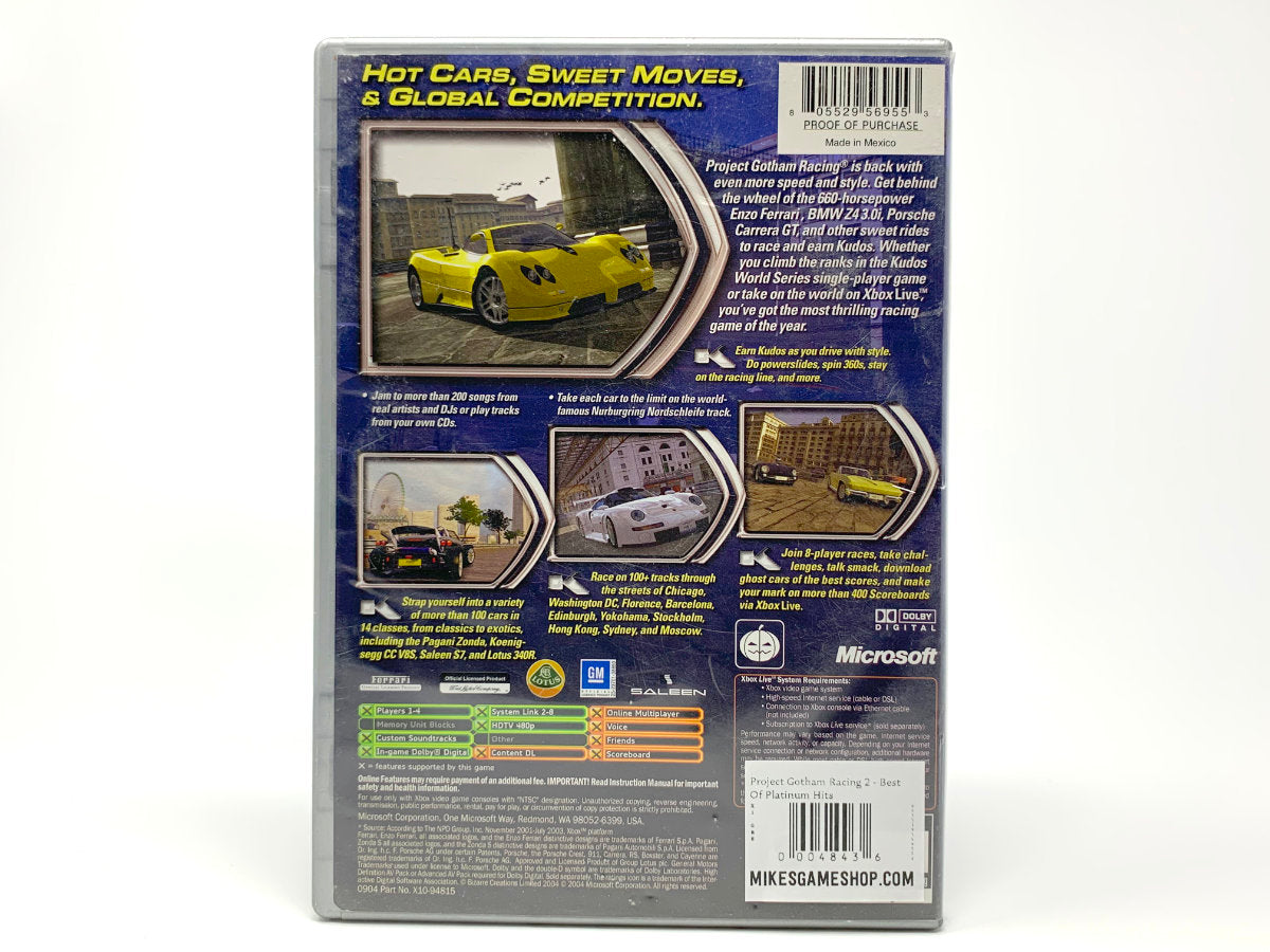 Project Gotham Racing 2 – Best of Platinum Hits • Xbox Original
