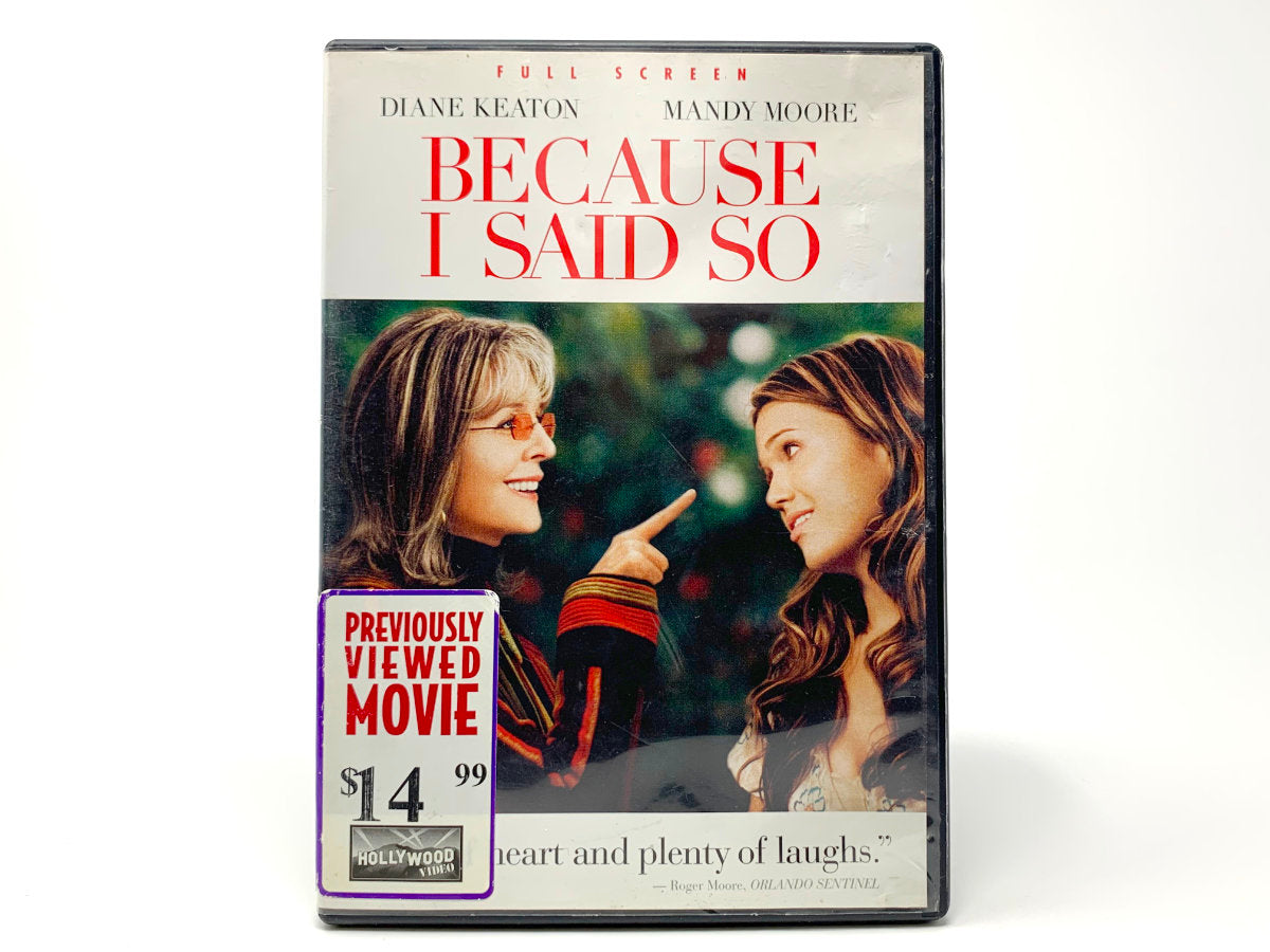 Because I Said So – Full-Screen • DVD