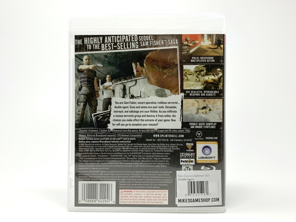 Tom Clancy's Splinter Cell: Double Agent • Playstation 3