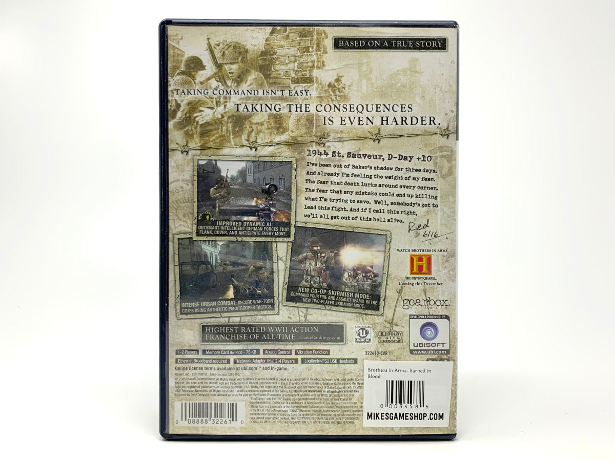 Brothers in Arms: Earned in Blood • Playstation 2