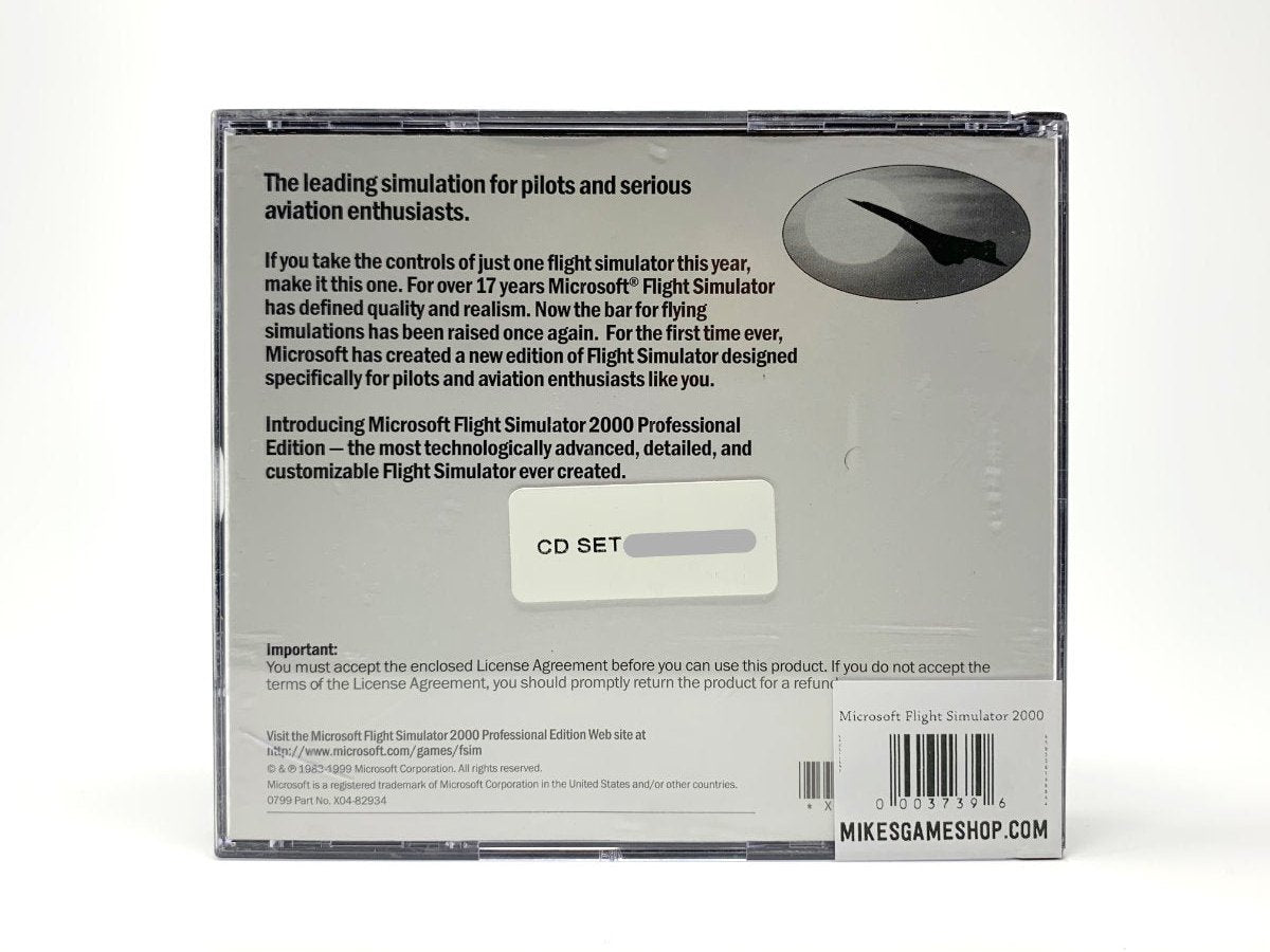 Microsoft Flight Simulator 2000 – Professional Edition *Both Discs* • PC (Windows)
