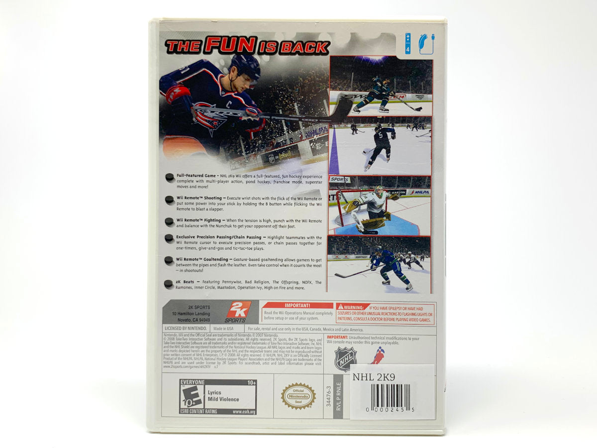 NHL 2K9 • Nintendo Wii