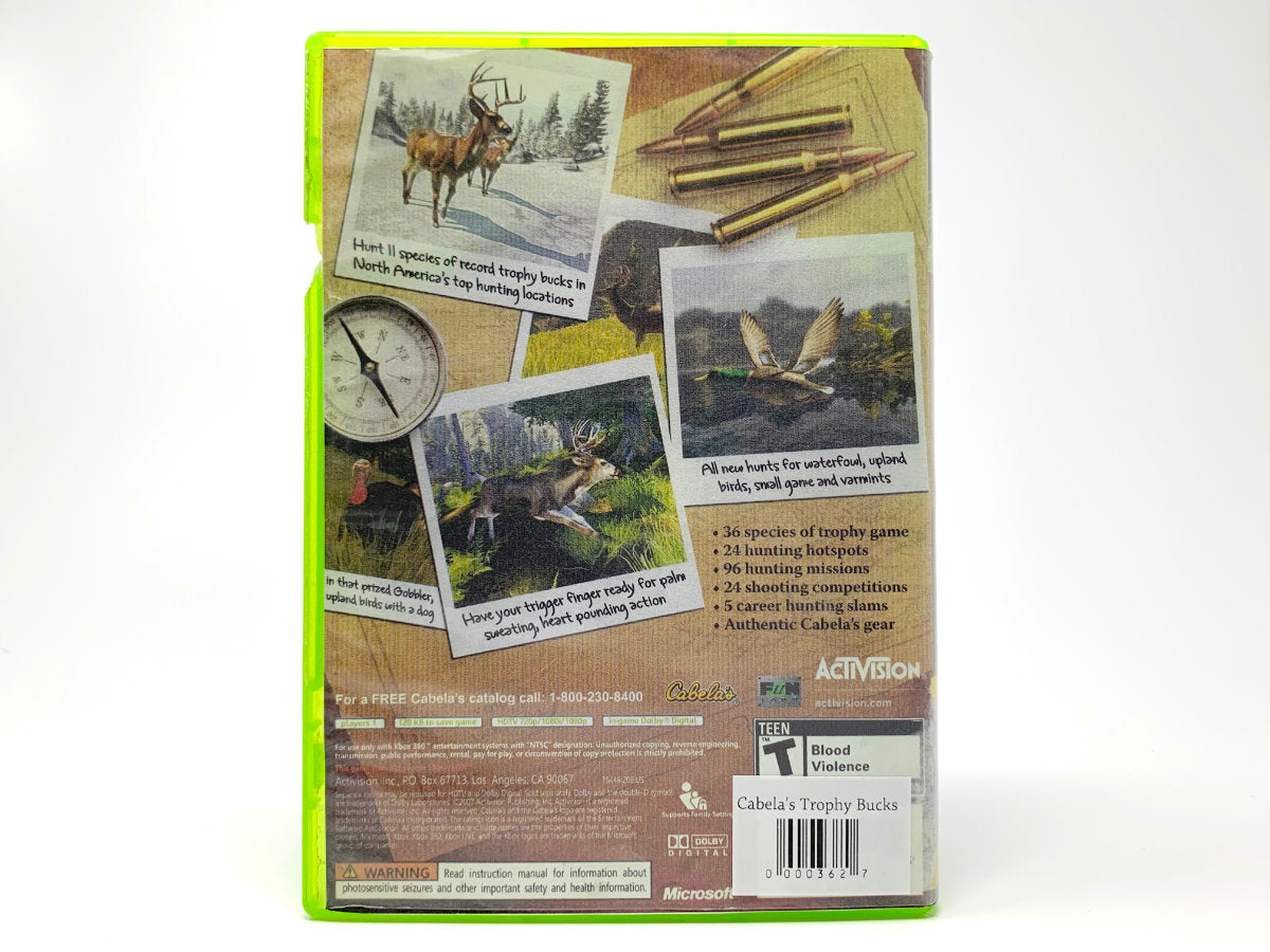 Cabela's Trophy Bucks • Xbox 360 (See Notes)