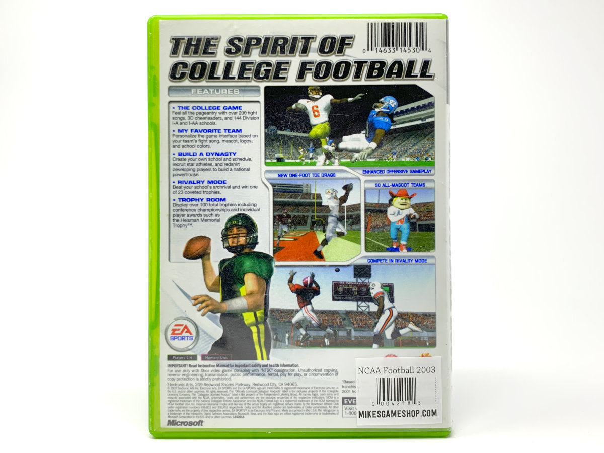 NCAA Football 2003 • Xbox Original