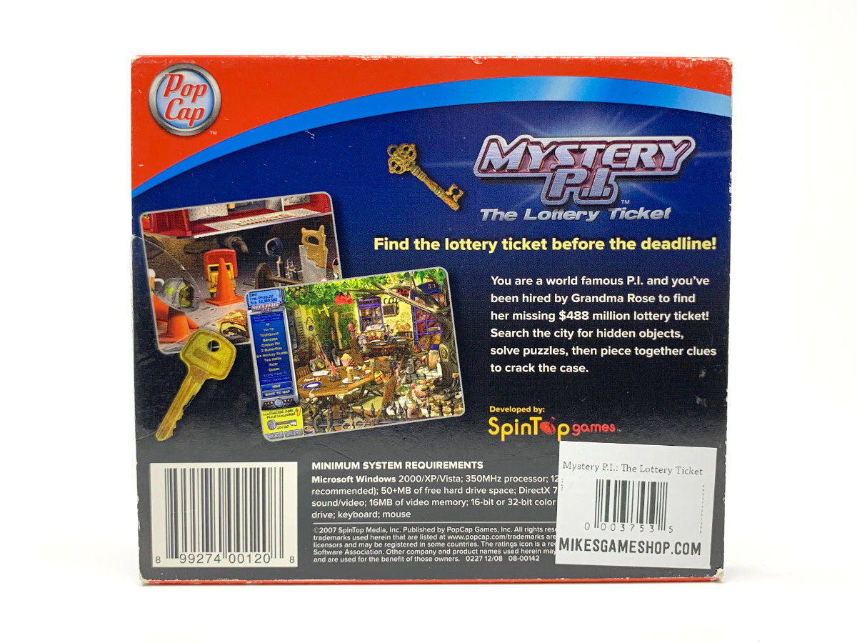Mystery P.I.: The Lottery Ticket • PC (Windows)