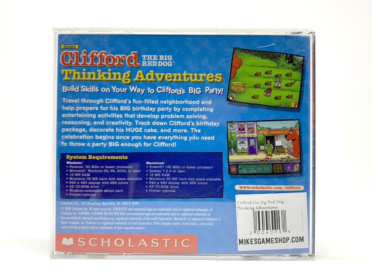 Clifford the Big Red Dog: Thinking Adventures • PC (Windows)
