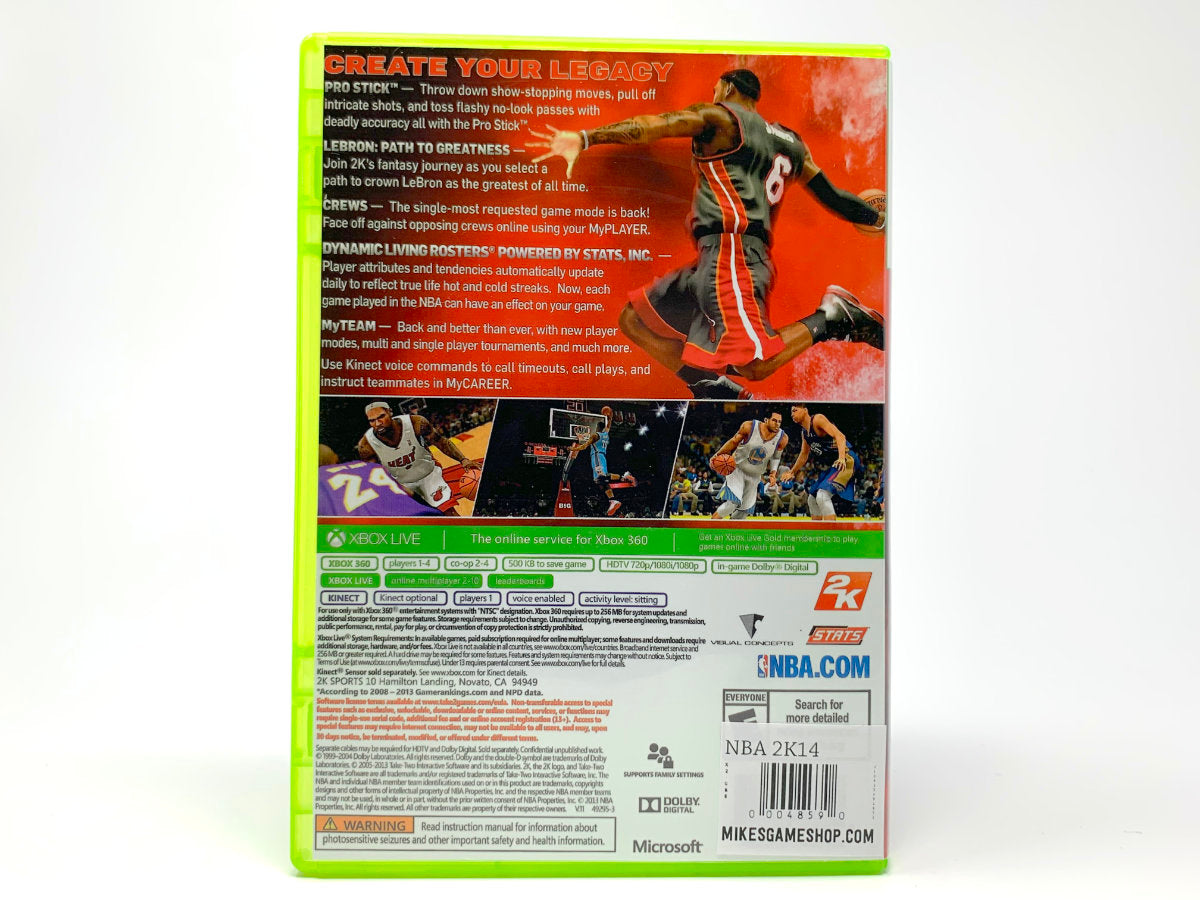 NBA 2K14 • Xbox 360 (See Notes)