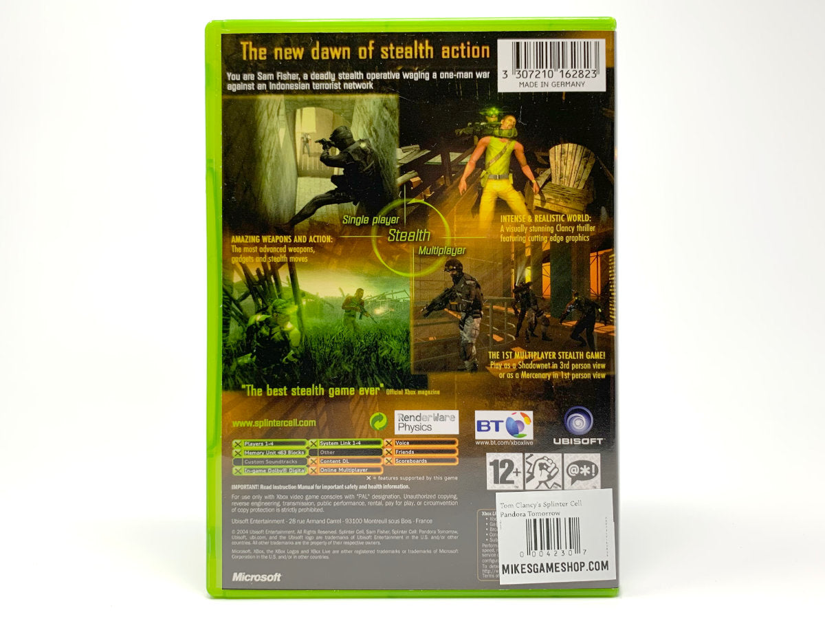 Tom Clancy's Splinter Cell: Pandora Tomorrow • Xbox Original