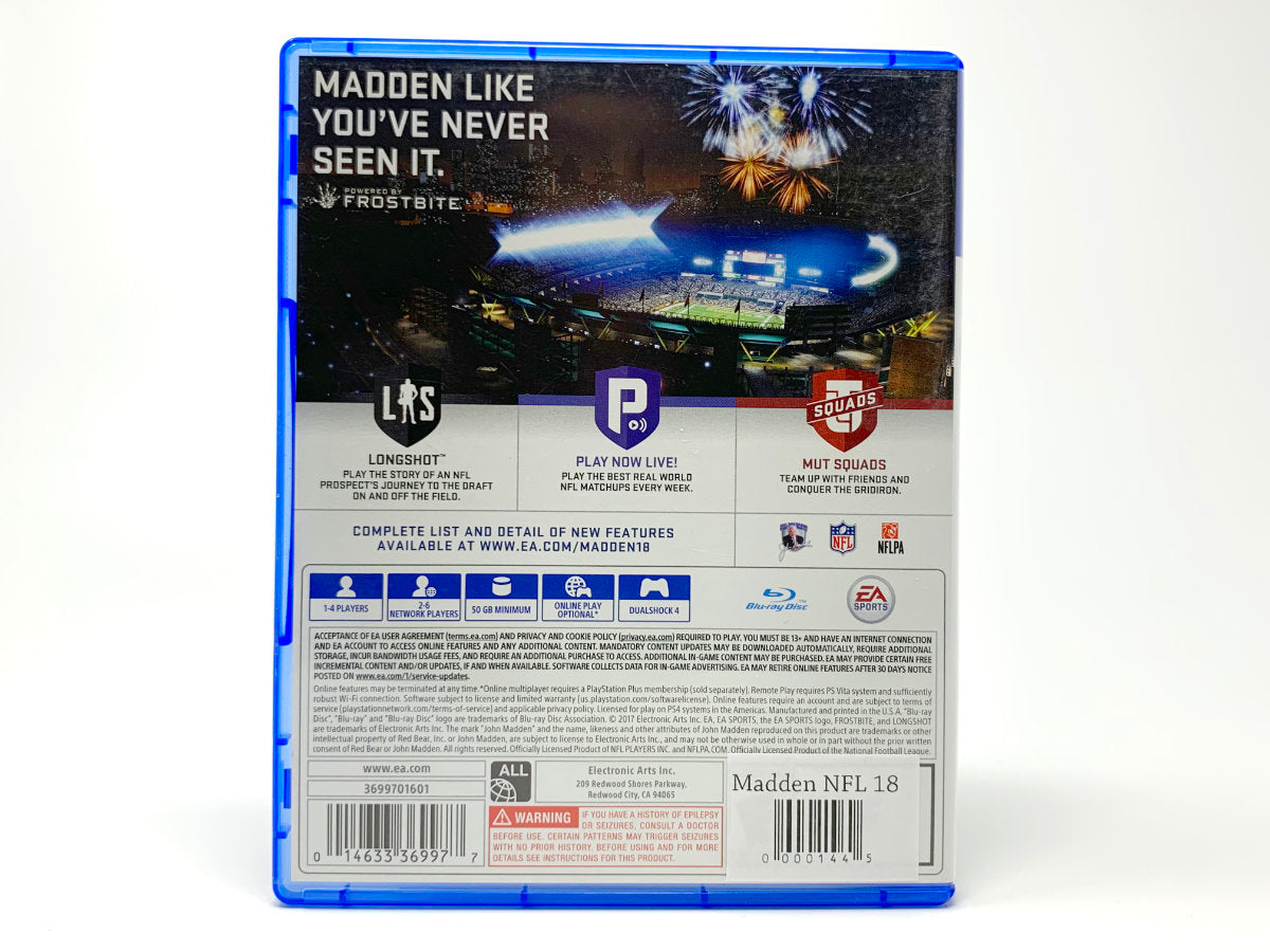 Madden NFL 18 • Playstation 4