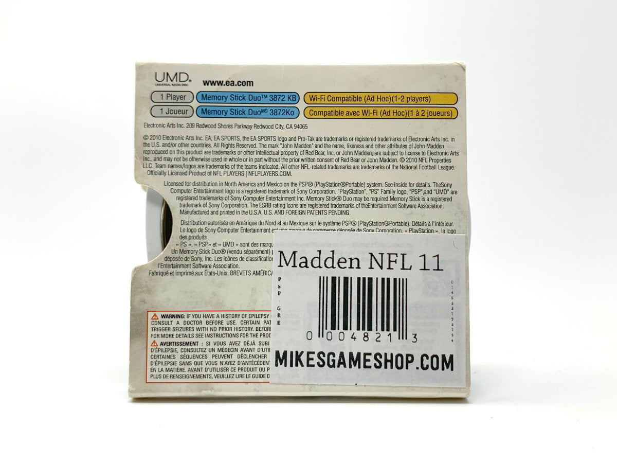 Madden NFL 11 • PSP (See Notes)