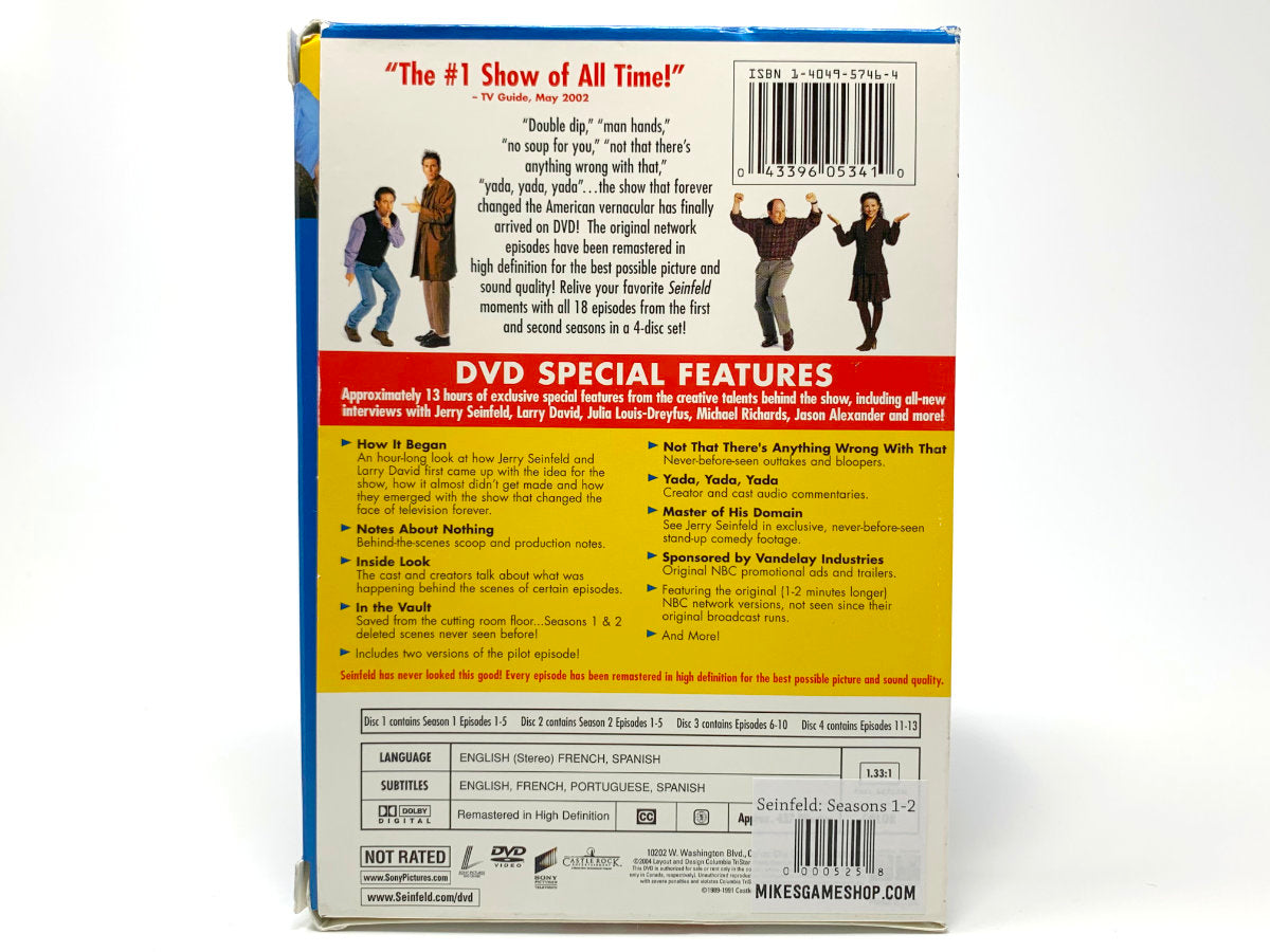Seinfeld: Seasons 1-2 • DVD