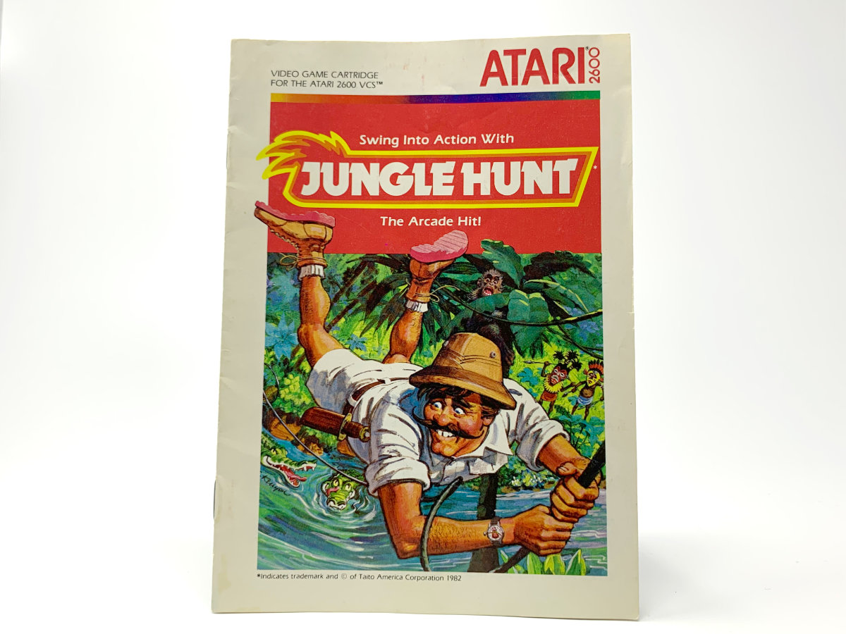 Jungle Hunt Atari 2600 Manual • Book/Strategy Guide