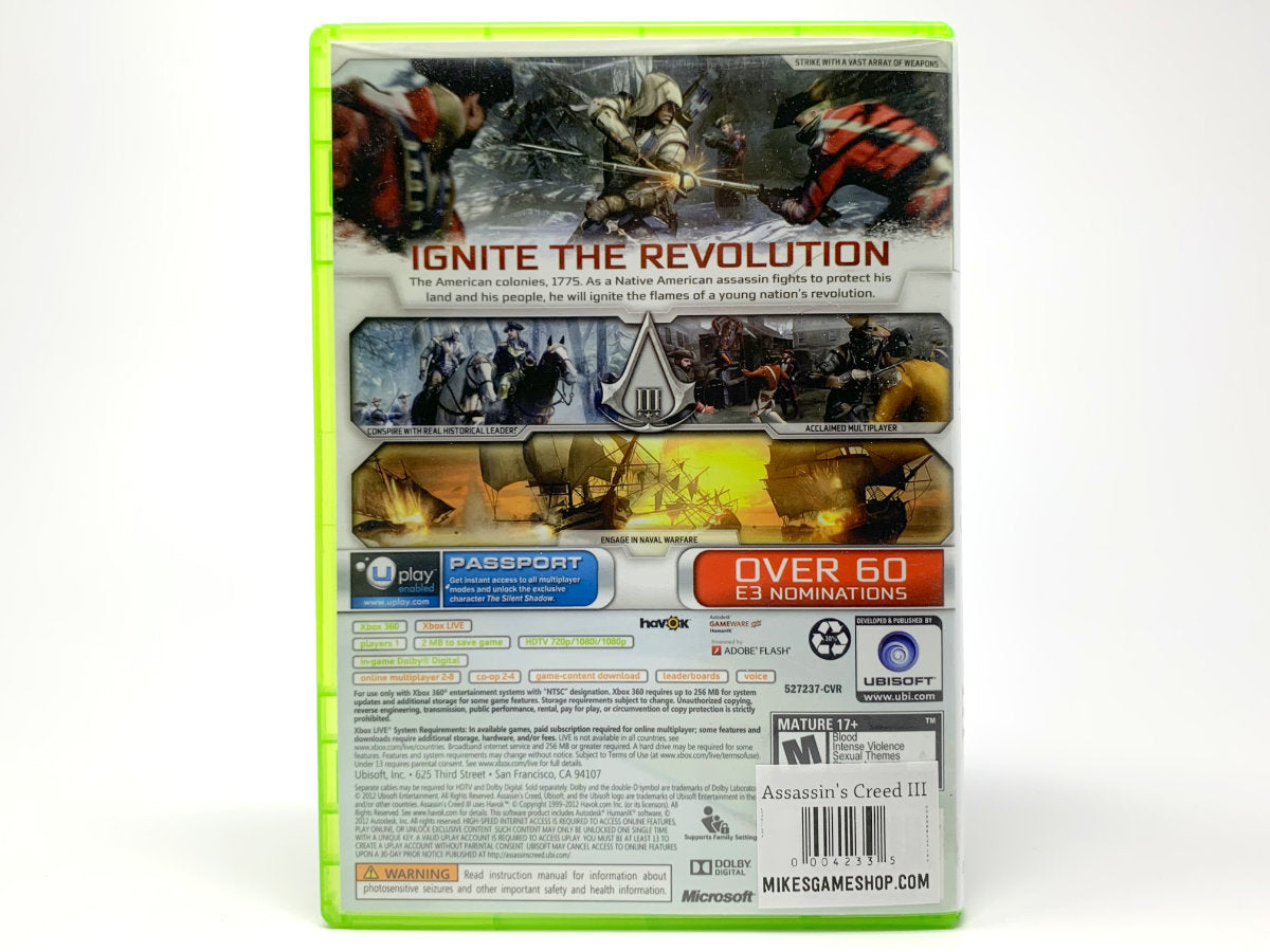 Assassin's Creed III • Xbox 360