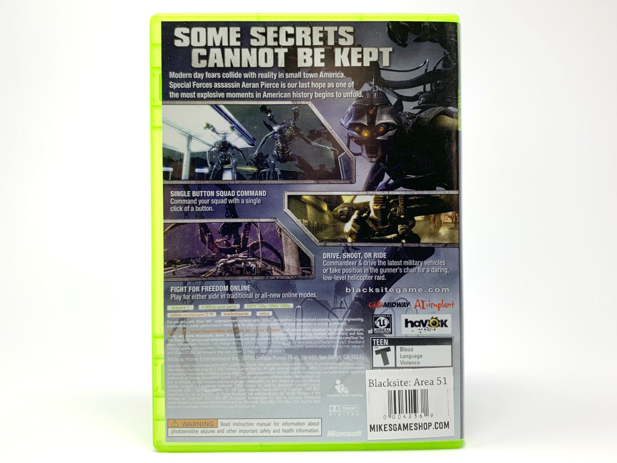 BlackSite: Area 51 • Xbox 360