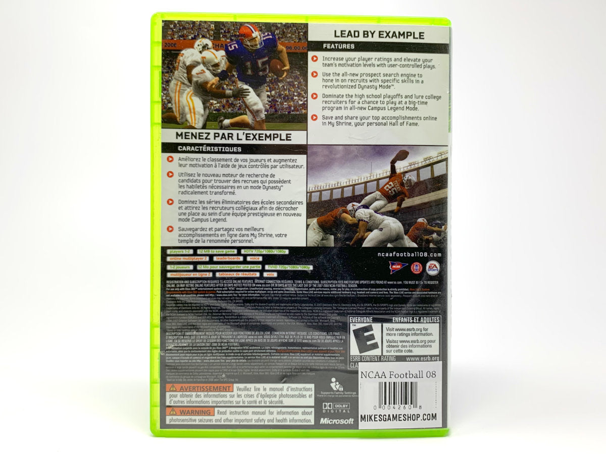NCAA Football 08 • Xbox 360