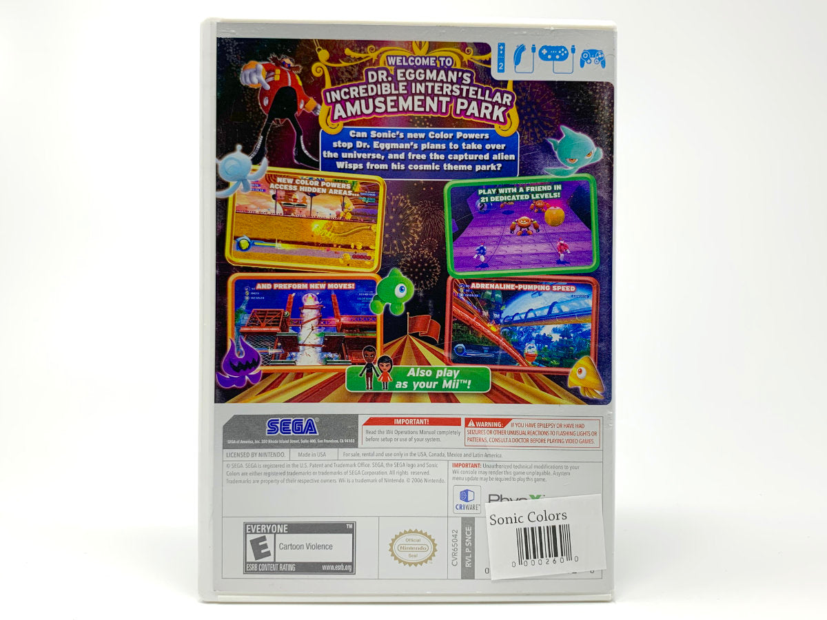 Sonic Colors • Nintendo Wii