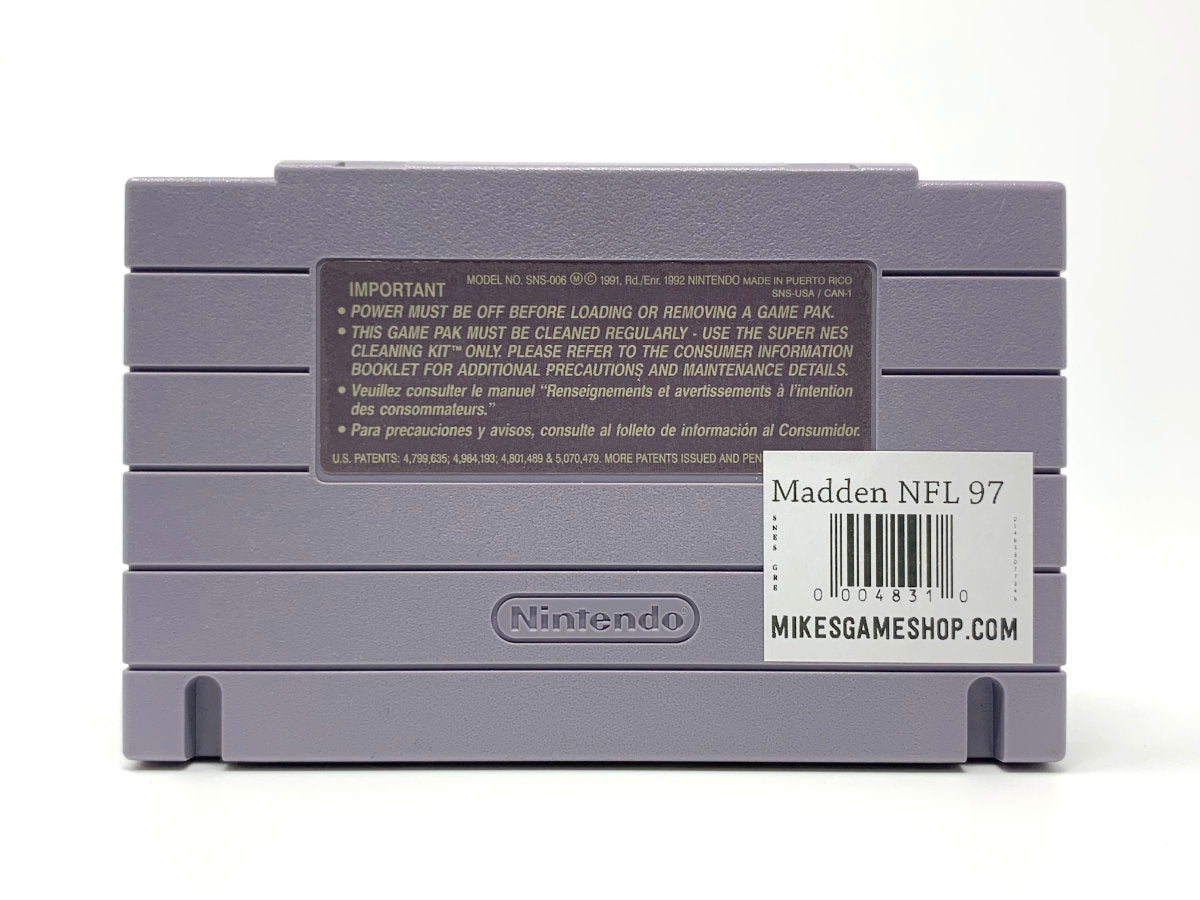 Madden NFL 97 • Super Nintendo (SNES)