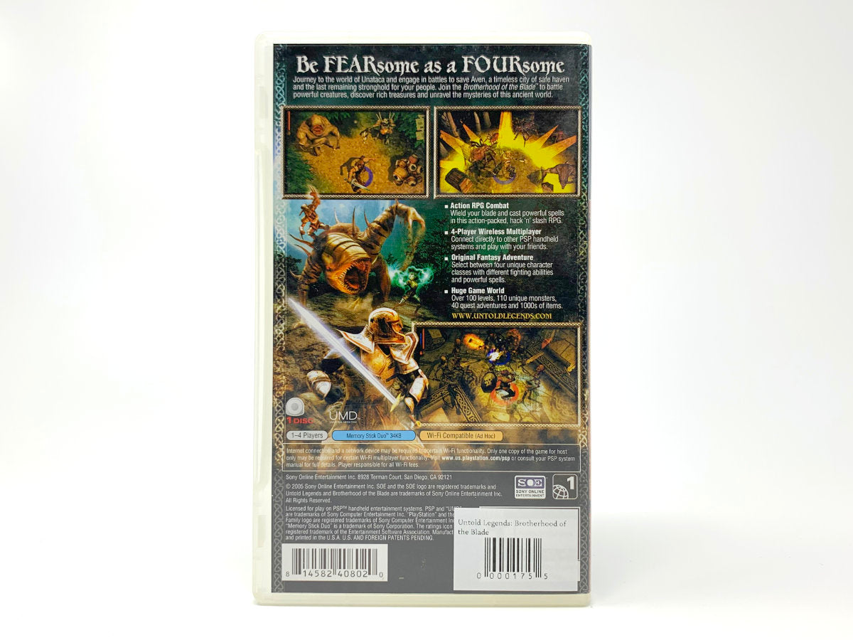 Untold Legends: Brotherhood of the Blade • PSP