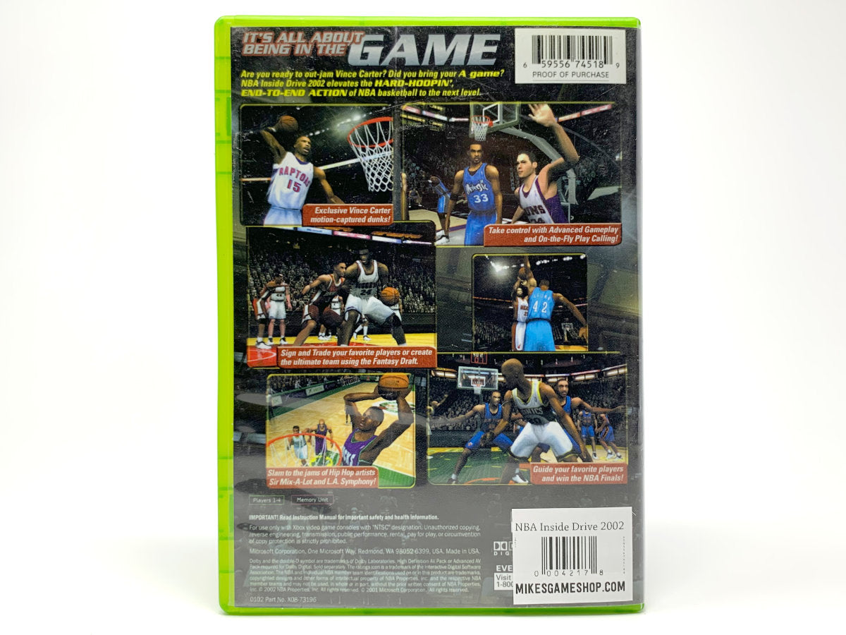 NBA Inside Drive 2002 • Xbox Original