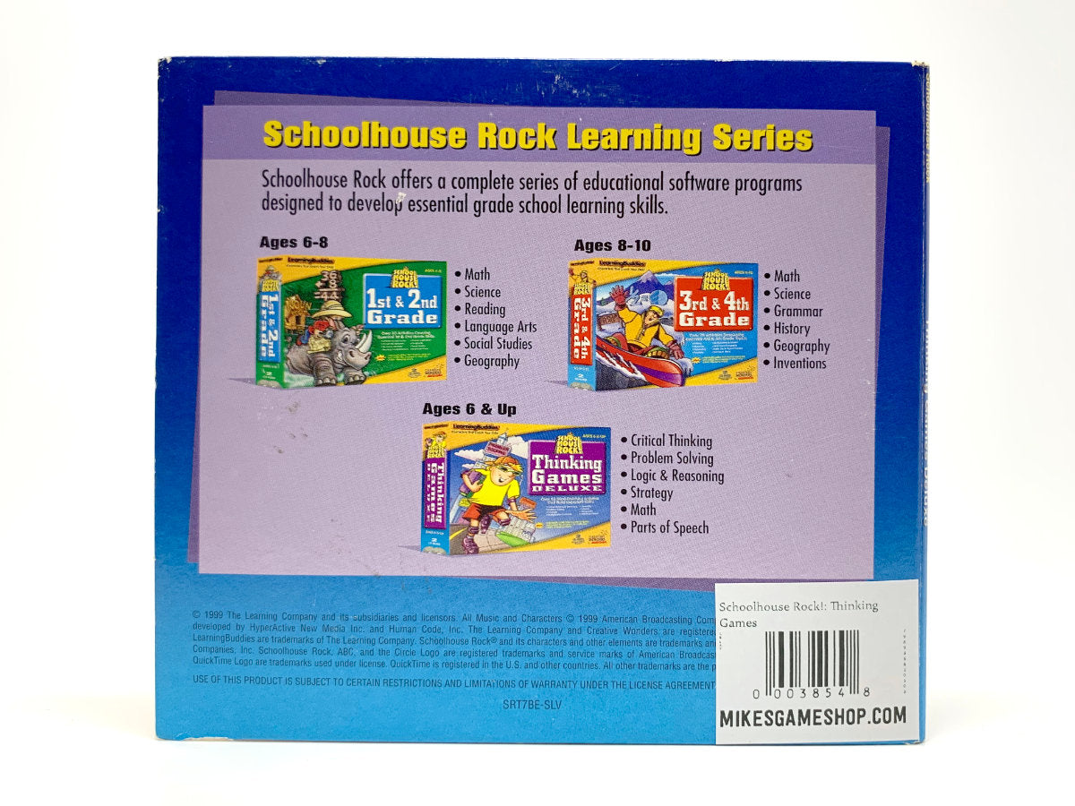 Schoolhouse Rock!: Thinking Games Deluxe • PC (Windows)