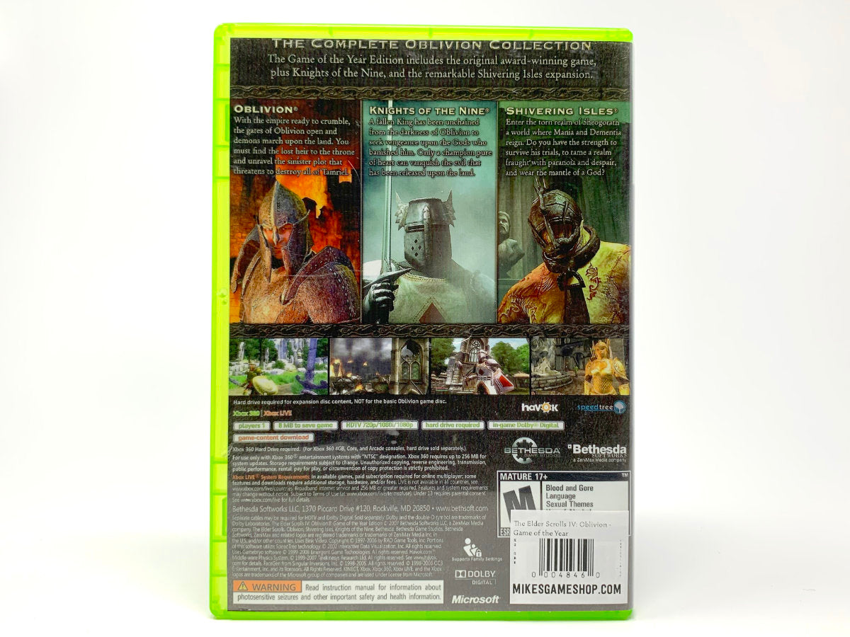The Elder Scrolls IV: Oblivion – Game of the Year • Xbox 360