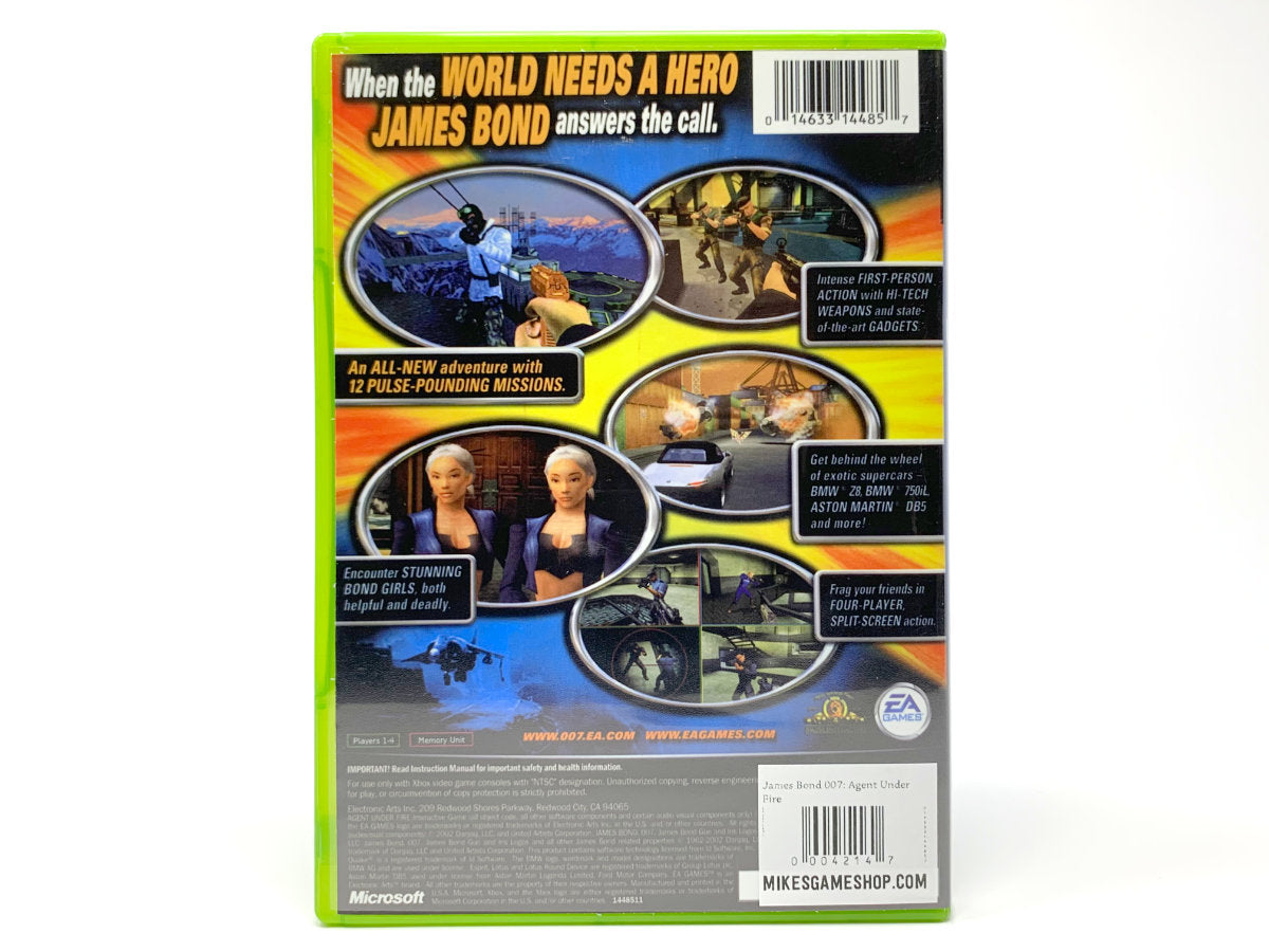 007 Agent Under Fire (James Bond) • Xbox Original