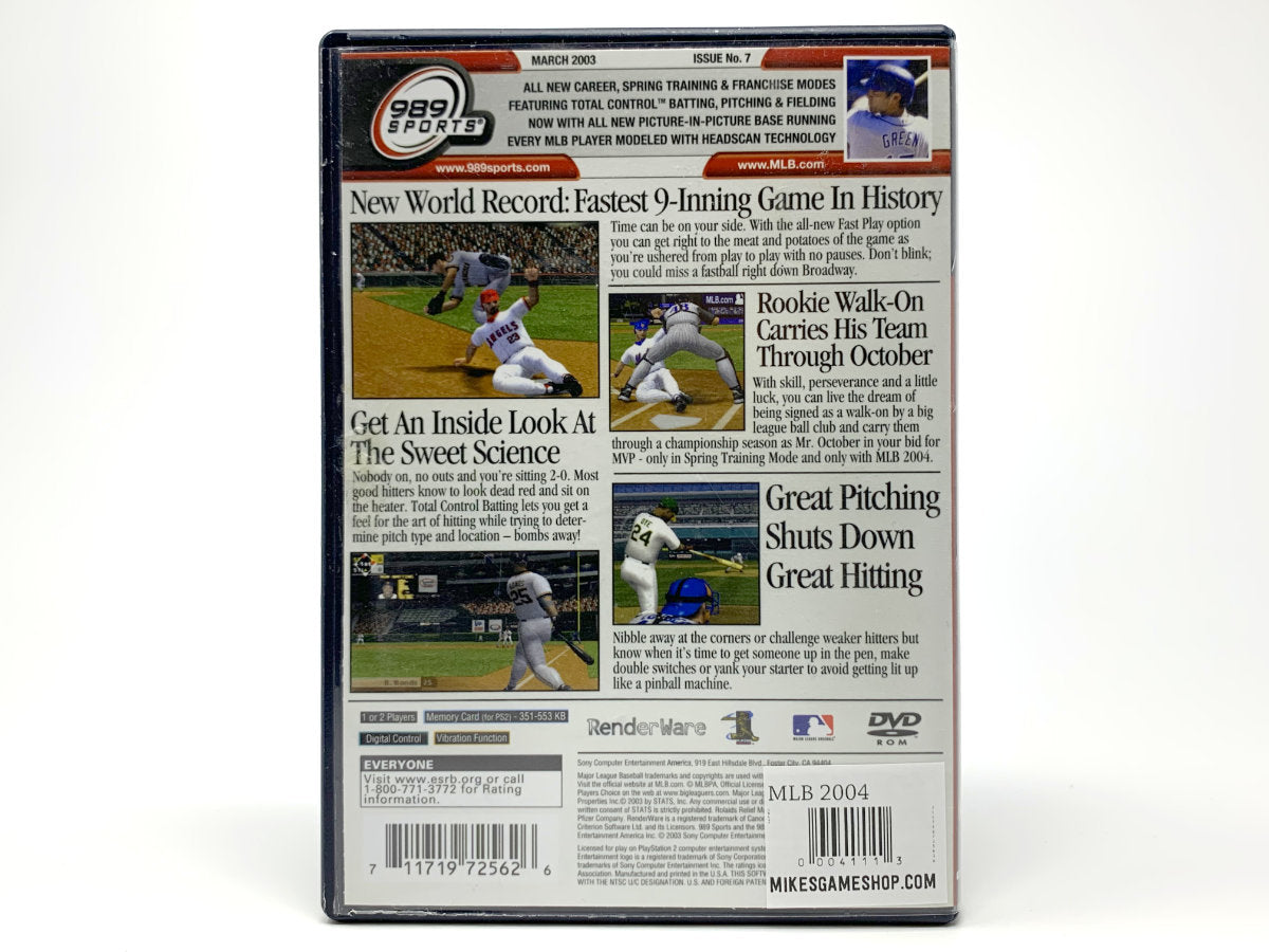 MLB 2004 • Playstation 2