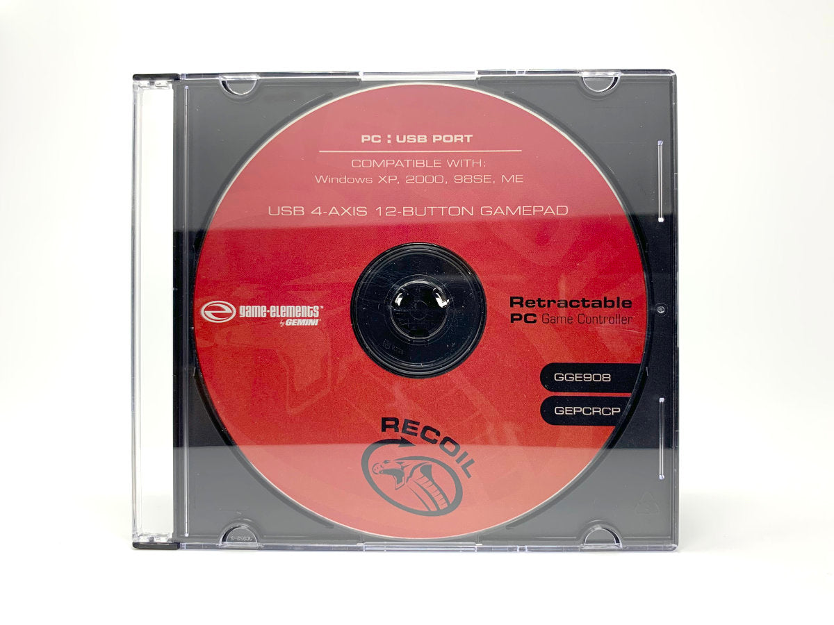 Game-Elements by Gemini – Retractable PC Game Controller Disc GGE908 / GEPCRCP • PC (Windows)