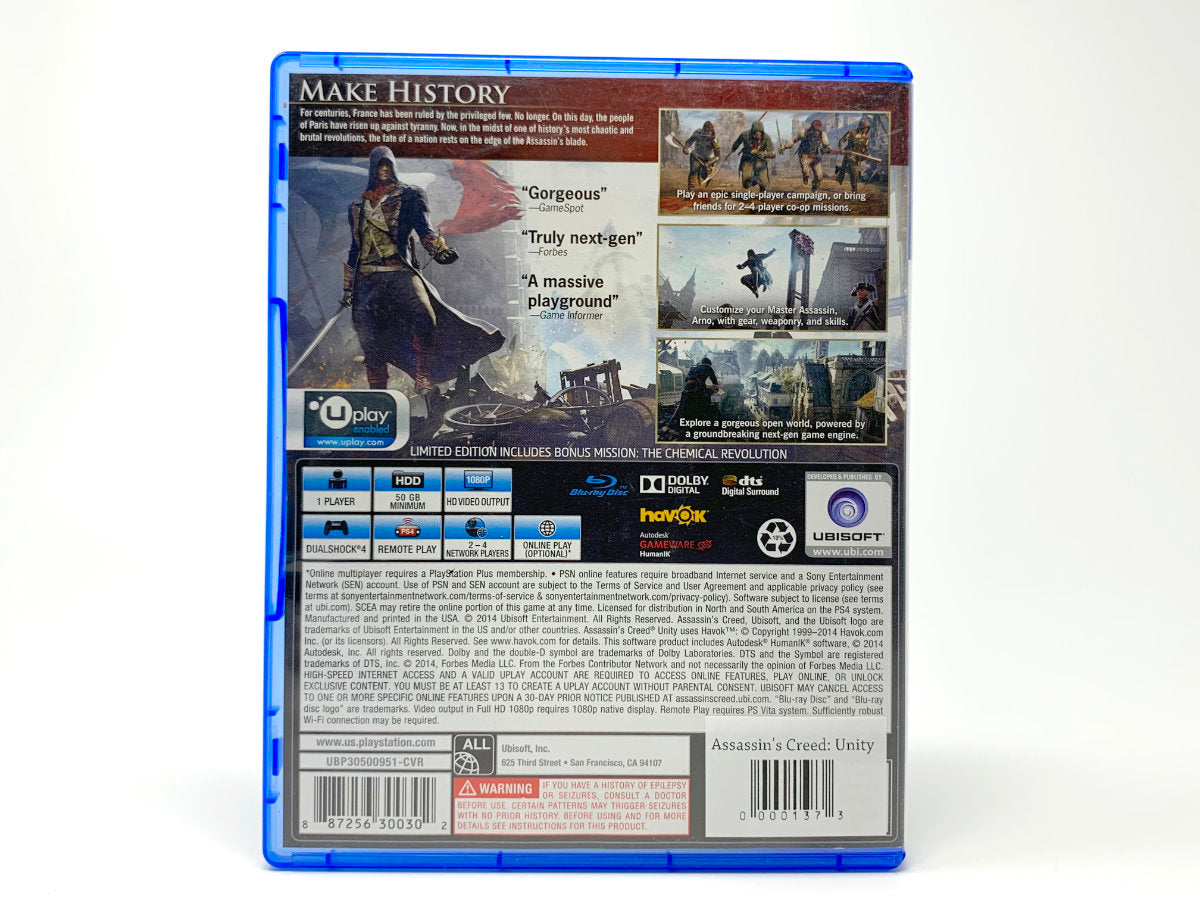 Assassin's Creed Unity – Limited Edition • Playstation 4