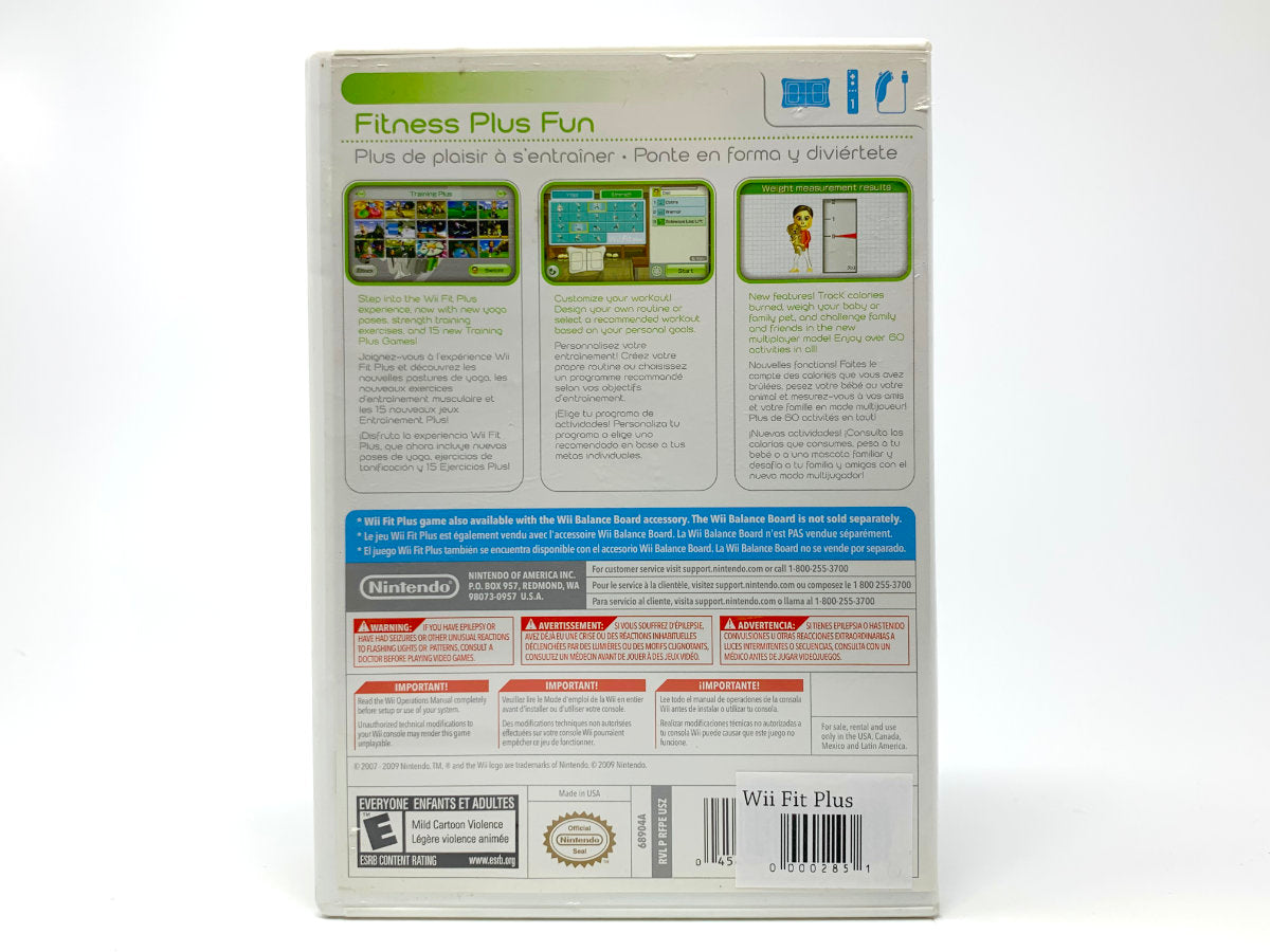 Wii Fit Plus (Rare Cover Variant) • Nintendo Wii