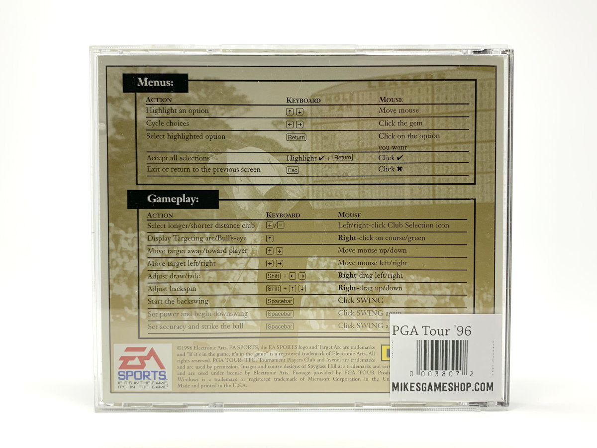 PGA Tour '96 • PC (Windows)