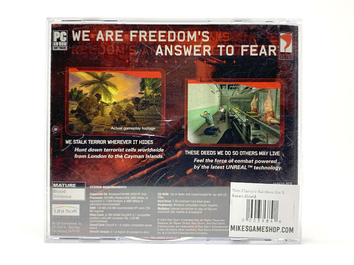 Tom Clancy's Rainbow Six 3: Raven Shield • PC (Windows)