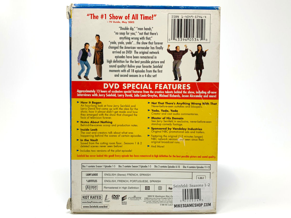 Seinfeld: Seasons 1-2 • DVD