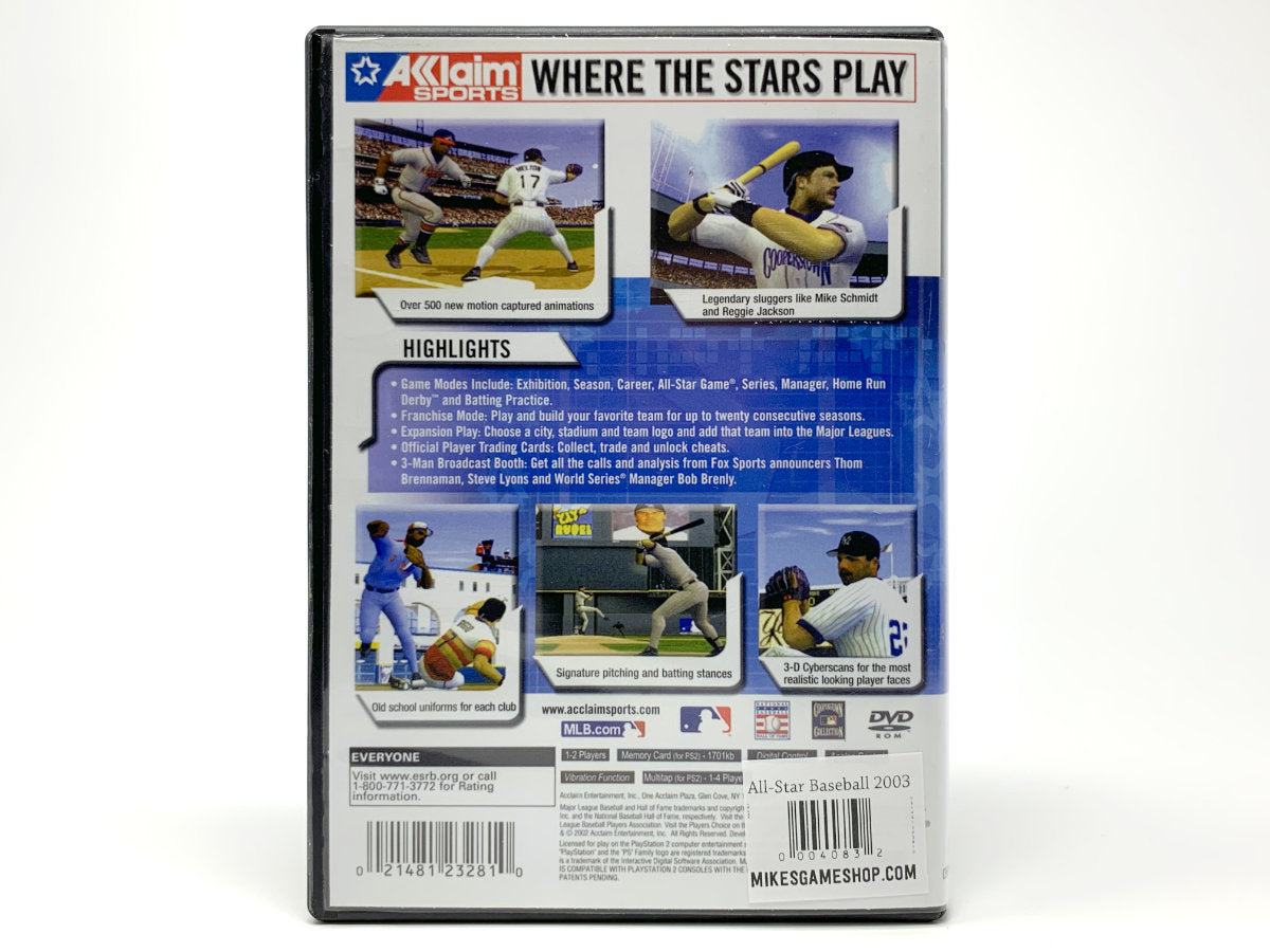 All-Star Baseball 2003 • Playstation 2