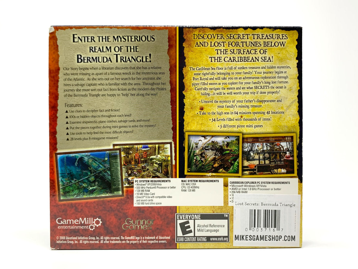 Lost Secrets: Caribbean Explorer: Secrets of the Sea / Bermuda Triangle: Unsolved Mysteries *2 Games in 1* • PC (Windows)