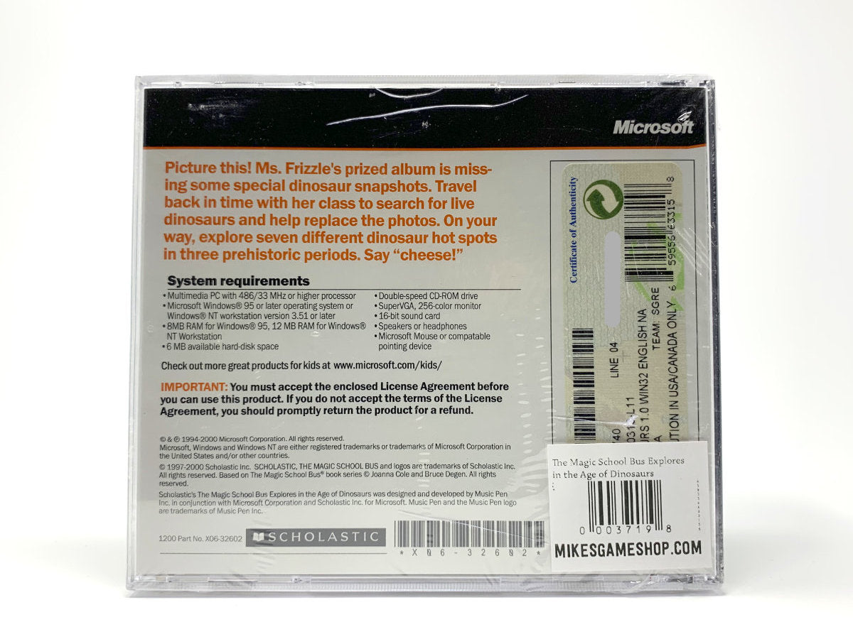 *BRAND NEW* The Magic School Bus Explores in the Age of Dinosaurs • PC (Windows)