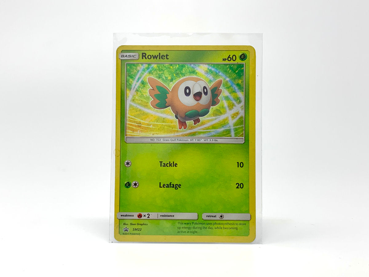 Rowlet [Grass] – (Holographic) • Pokemon Card