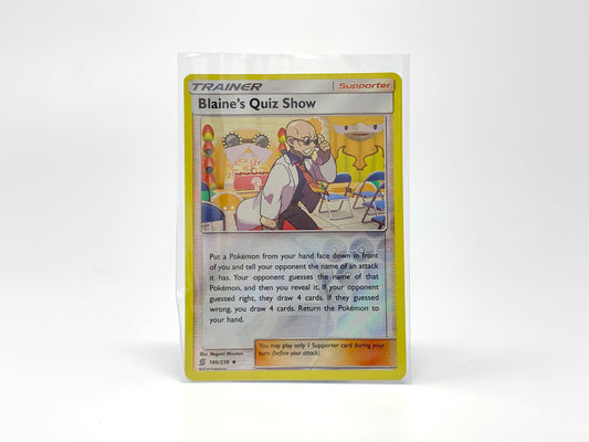 Trainer [Blaine's Quiz Show] – (Holographic) • Pokemon Card