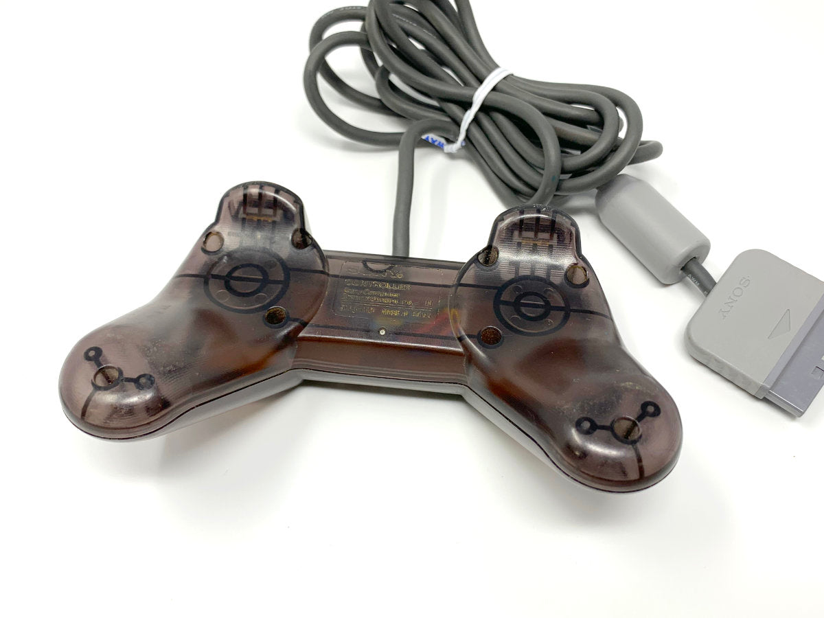 Sony Playstation 1 Controller Genuine/Official/OEM - Clear Black • Acc –  Mikes Game Shop