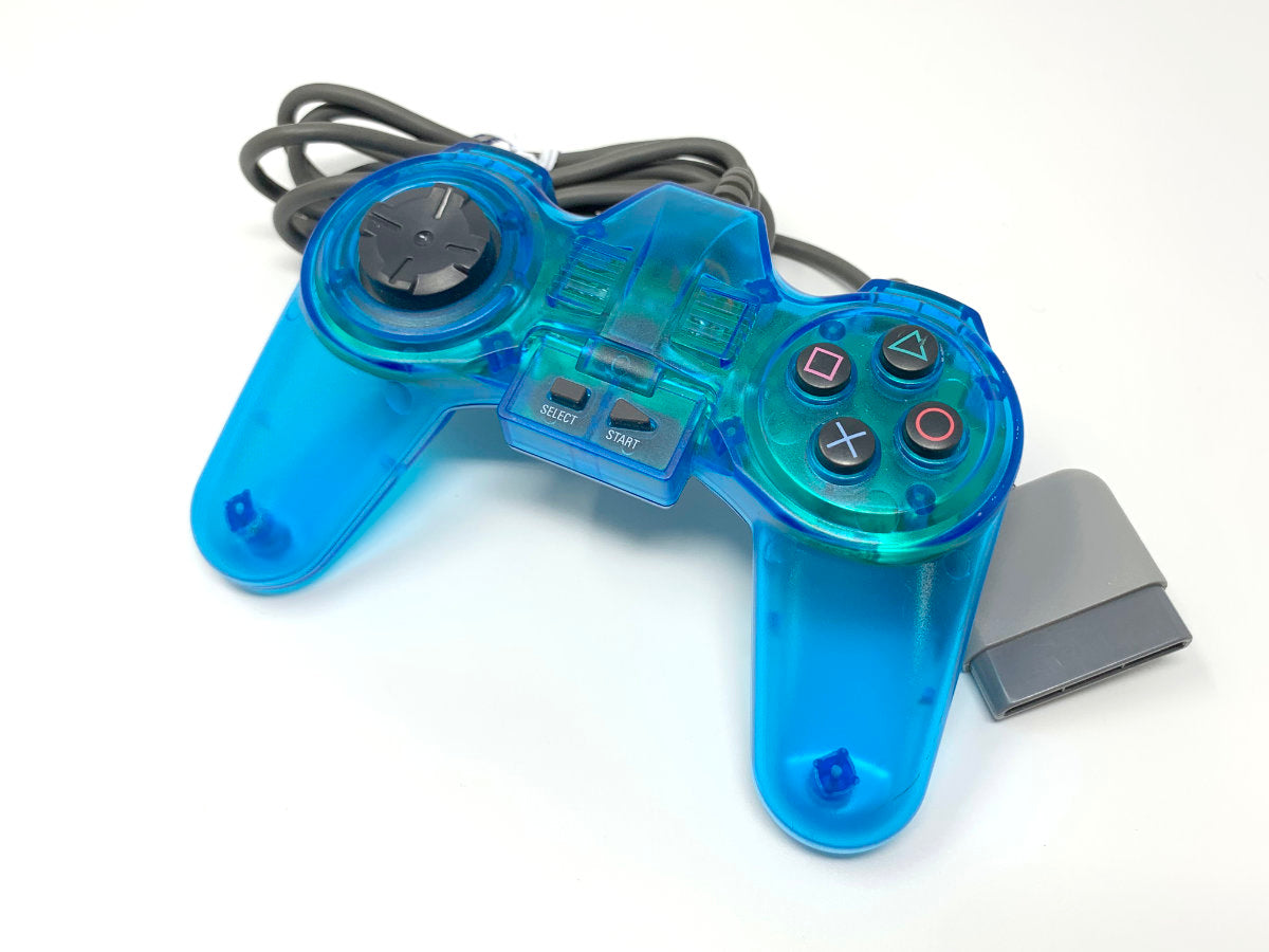 200 Toy Inc Controller for Sony Playstation 1 - Clear Blue • Accessories