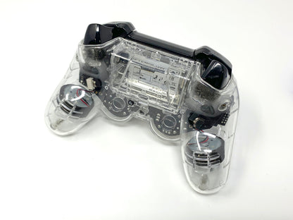 AfterGlow Dual Analog Wireless Controller for Sony Playstation 3 - Clear • Gamepad