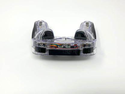 Chameleon Dual Analog Wireless Controller for Sony Playstation 3 with Pelican Chameleon 07X-CHAM2 3-Channel Wireless Receiver Dongle • Gamepad