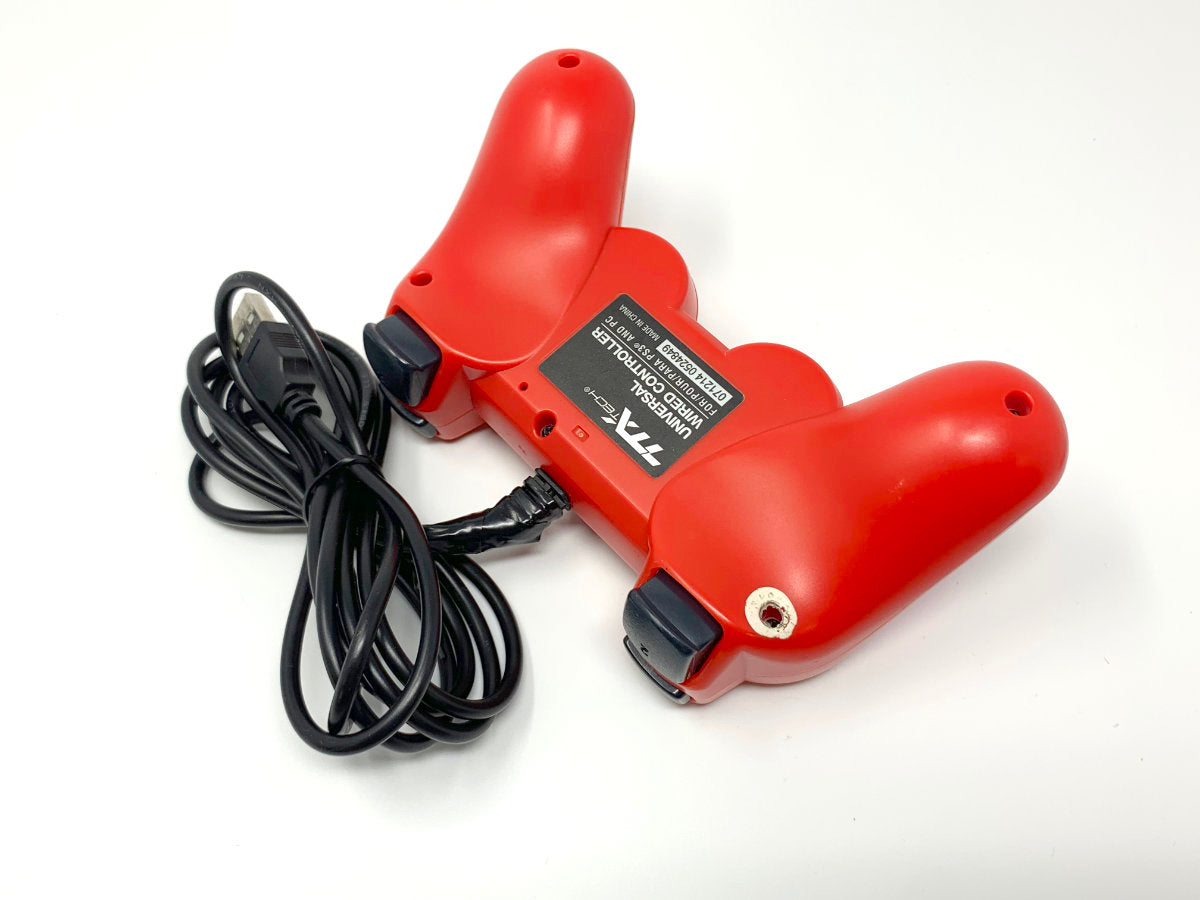 TTX Tech Dual Analog Controller for Sony Playstation 3 - Red • Gamepad